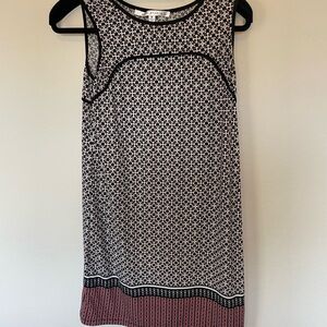 Max Studio Black and White Geometric Mini Dress